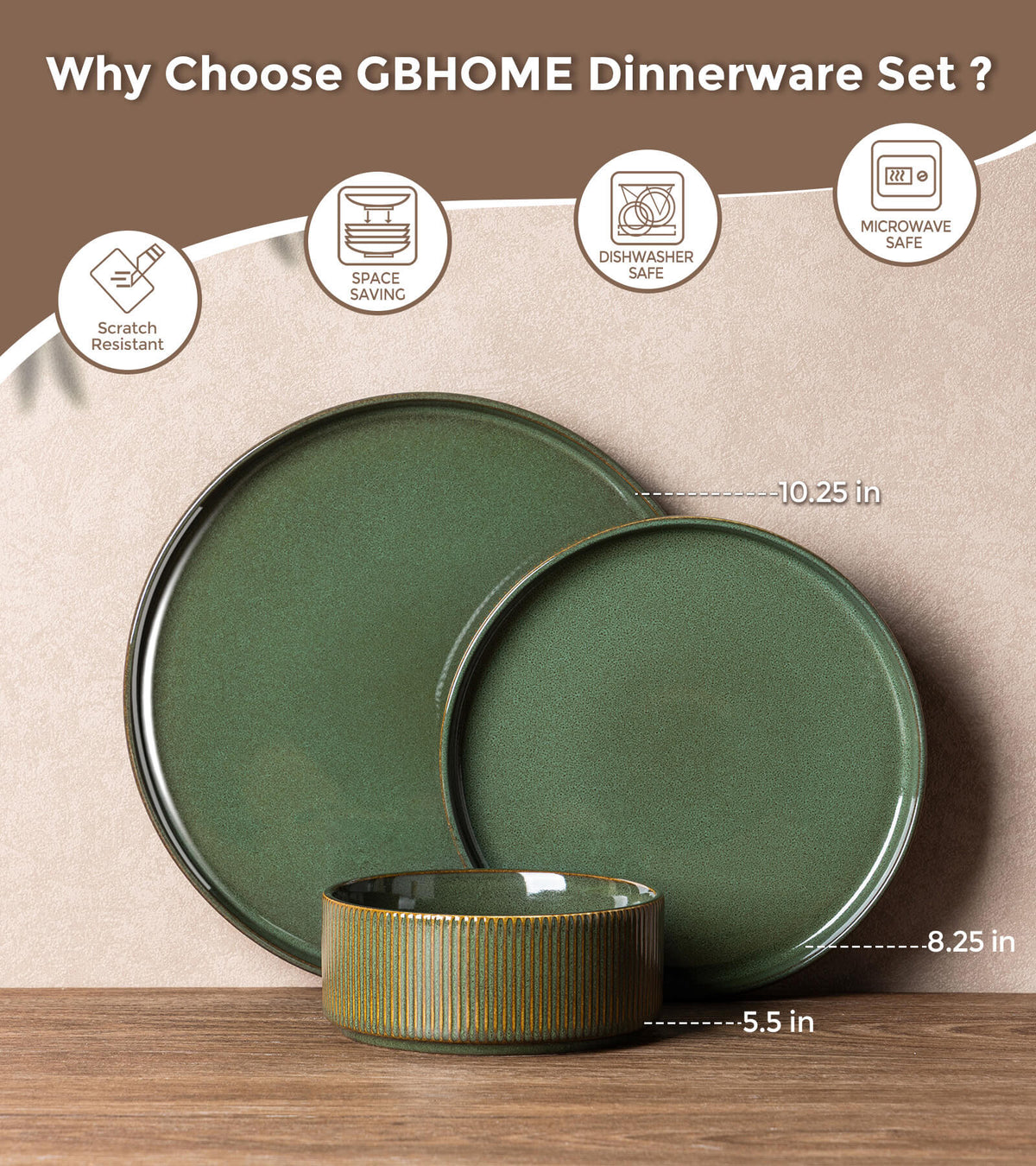 GBHOME 201  Dinnerware Sets for 4