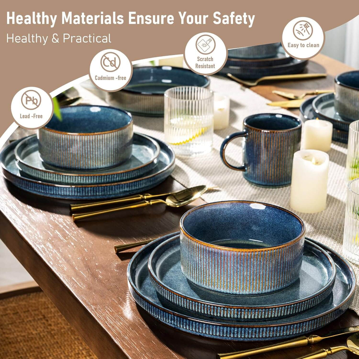GBHOME Stoneware Dinnerware Sets--159 Series