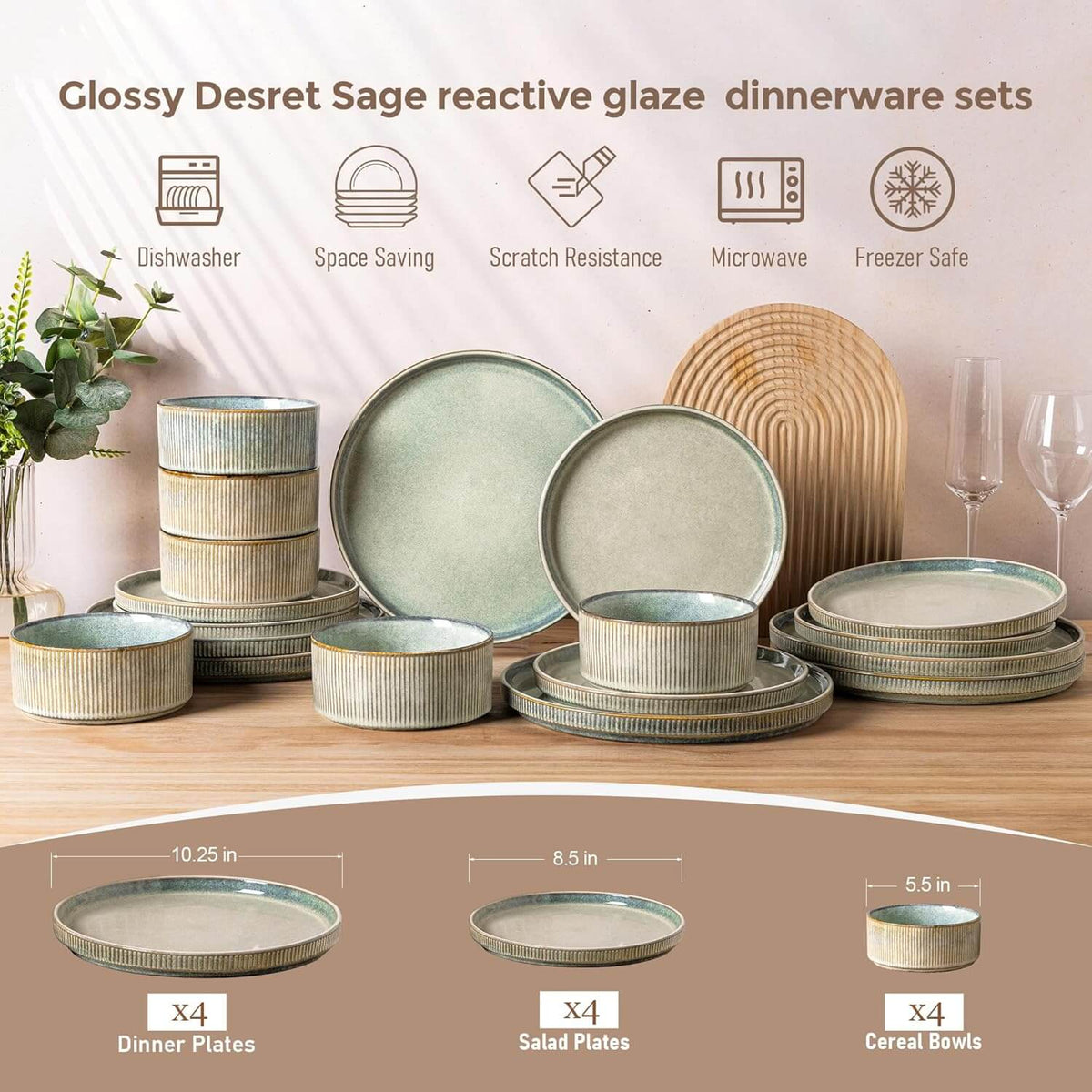GBHOME Stoneware Dinnerware Sets--159 Series