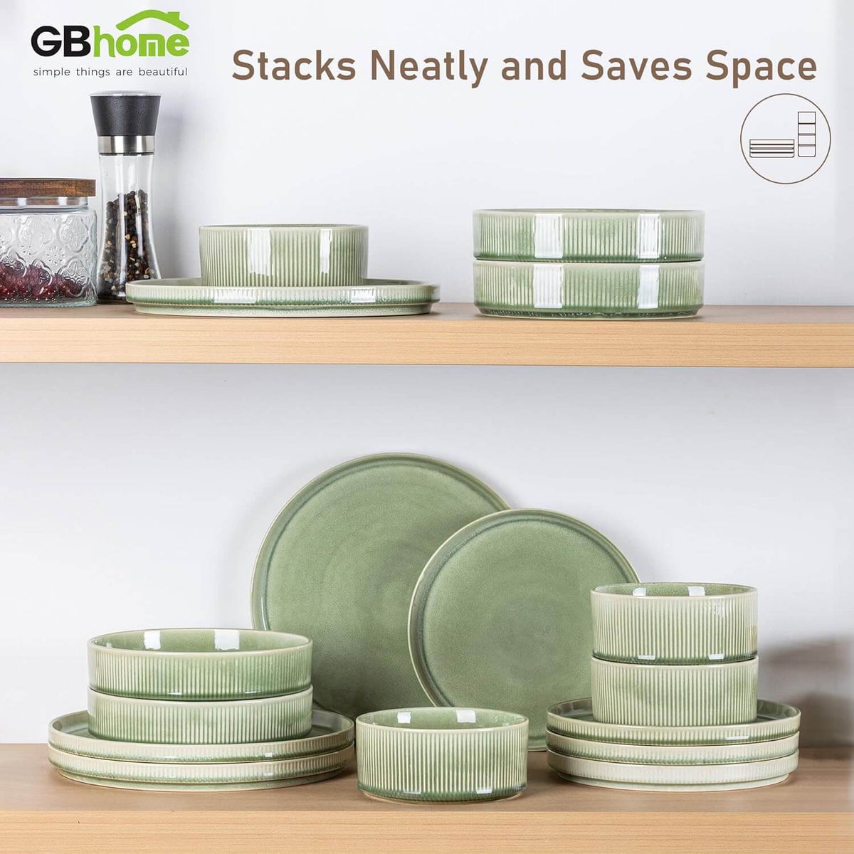 GBHOME Stoneware Dinnerware Sets--159 Series